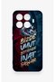 Mi 17t Pro 5g Compatible Wavy Burgundy Blue Patterned Silicone Case - 2