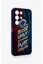 Realme C85 5g Compatible Wavy Burgundy Blue Patterned Silicone Case - 3