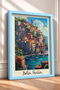 Bella Italia, Port City, Framed Painting, Italy Poster, Living Room, Kitchen, Wall Decor, Itp122. - 2