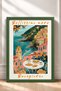 Bellissimo Mare Scenic Breakfast Framed Painting Italy Poster Living Room Kitchen Wall Decor Itp133 - 3