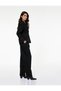 Women Black Plain Trousers - 2