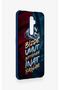 Wavy Burgundy and Blue Patterned Silicone Case Compatible with Oppo Reno 2Z. - 3