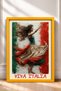 Viva Italia Dancing Woman Framed Painting, Italy Poster, Living Room, Kitchen, Wall Decor, Itp125. - 3