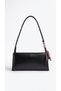Women's Scarf Detailed Baguette and Shoulder Bag with Zipper Interior Compartment, Handbag and Clutch Bag - 3
