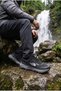 Men's Black Smoke-Gray Water-Repellent Casual Sneakers 073 - 2