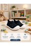 Baby - Child Flexible Orthopedic Soft Sole Stylish Black First Step Sports Shoes - Sports Sneakers, Knit and Woven. - 4