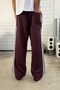 Side Stripe Velour Track Pants for Men - 3