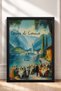 Dinner on the Lake Como, Framed Painting, Italy Poster, Living Room, Kitchen, Wall Decor, Itp134. - 3