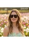 Retro Polarized Pilot Sunglasses for Women Men B0357 - 3