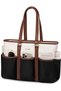 Laptop Tote Bag for Women Work, Teacher Tote Bag Nurse Bag With Large Cup Holder, Utility Professional Computer Bag For Work/Travel/College/Daily, Large Purse Handbag With Multi Pockets