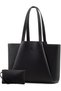 Laptop Tote for Women - 15.6 Inch Faux Leather Laptop Bag with Clutch, Large Capacity Office Purse Computer Briefcase for Casual Business Travel