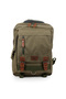 Medium Size 37 cm Canvas Waterproof Fabric School Travel Backpack Khaki U577 - 6