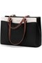 Laptop Bag Tote Bag for Women, Work Bags Teacher Tote Bag, Waterproof Leather Computer Bag, Business Laptop Purse Office Handbag Professional Briefcase, 15.6 Inch