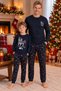 Father-Son 100% Cotton Christmas-Themed Pajama Set, with Socks as a Gift (Each Size Is Priced Separately).