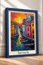 Sorrento Pink and Blue Facade Houses Framed Poster, Italy Poster, Living Room, Kitchen, Wall Decor, Itp144. - 2