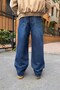 Gravel Mid Blue Baggy-Fit Jeans - 5