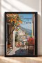 Five Terre Terrace with Orange Tree Framed Painting, Italy Poster, Wall Decor, Itp169. - 3