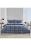 Single Cottony Quilted Comforter Set, Gingham Pattern. - 2