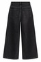 High-Waisted Wide-Leg Black Jeans - 2
