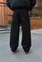 Gravel Contrast Black Baggy-Fit Jeans - 4