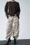 Trend Women's Snake Print High-Waisted Wide-Leg Baggy Denim Jeans - 3