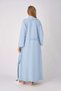 Maternity Lohosa Nightgown and Robe Set, 2-Piece, Lace Robe with Buttons, Nursing Robe, Jacquard. - 5