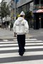 "To Be Late" White Hoodie - 5