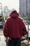 Effortless Burgundy Hoodie - 3