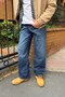 Gravel Mid Blue Baggy-Fit Jeans - 3