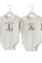 2-Piece 100% Cotton Long-Sleeved Baby Bodysuit Set with Sailor Print and Snap Fasteners. - 2
