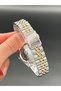 Gold Silver Color Women's Wristwatch Steel Strap 3 Atm Water Resistance - 3