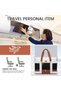 Weekender Bag, Large Travel Duffel Bag for Women with 2 Packing Cubes, Carry on Overnight Bag with Shoe Compartment, Mom Hospital Bags for Labor and Delivery - 5