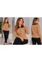 Women's Button-Down Shirt Collar Knit Cardigan - 3