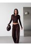 Striped Hoodie Oysho Fabric Top and Bottom Set - 4
