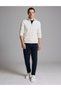 Ecru 3-Thread Regular Fit Zippered Stand-Up Collar Basic Sweatshirt 50334032-Vr019 - 5