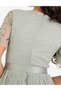 Rochie lunga, verde - 4
