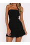 Rochie scurta, Negru - 4