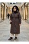 Detachable Hooded Oversized Wool-Lined Hijab Coat - 4