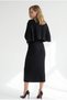 Women's Black Hair Braid Detail Cardigan Dress Set Tkm-19000529 - 2
