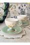 Peachy Porcelain Turkish Coffee Cup Set, 9 Pieces, for 2 People. - 4
