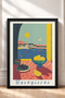 Buongiorno, Framed Tabletop Painting with a Port View, Italy Poster, Wall Decor, Itn008. - 3