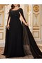 Rochie lunga, Negru