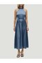 Rochie lunga, Bleumarin