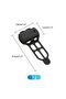 Black Silicone Bicycle Pedal Frequency Sensor Protective Cover Easy Install Clean - 6