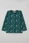Boys' Pajama Set, Game & Music Theme, Ages 9-12, Petrol Green. - 2