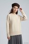 Crew Neck Oversized Knit Sweater 2521 Ecru