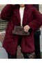 Coat, Burgundy