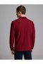 Regular Fit Button-Down Polo Collar Sweatshirt - 5