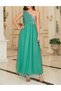 Rochie lunga, Turcoaz