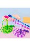 Segmented Jump Rope Set, 2.8m Adjustable Length, 4 Colours with Beaded Design - 2